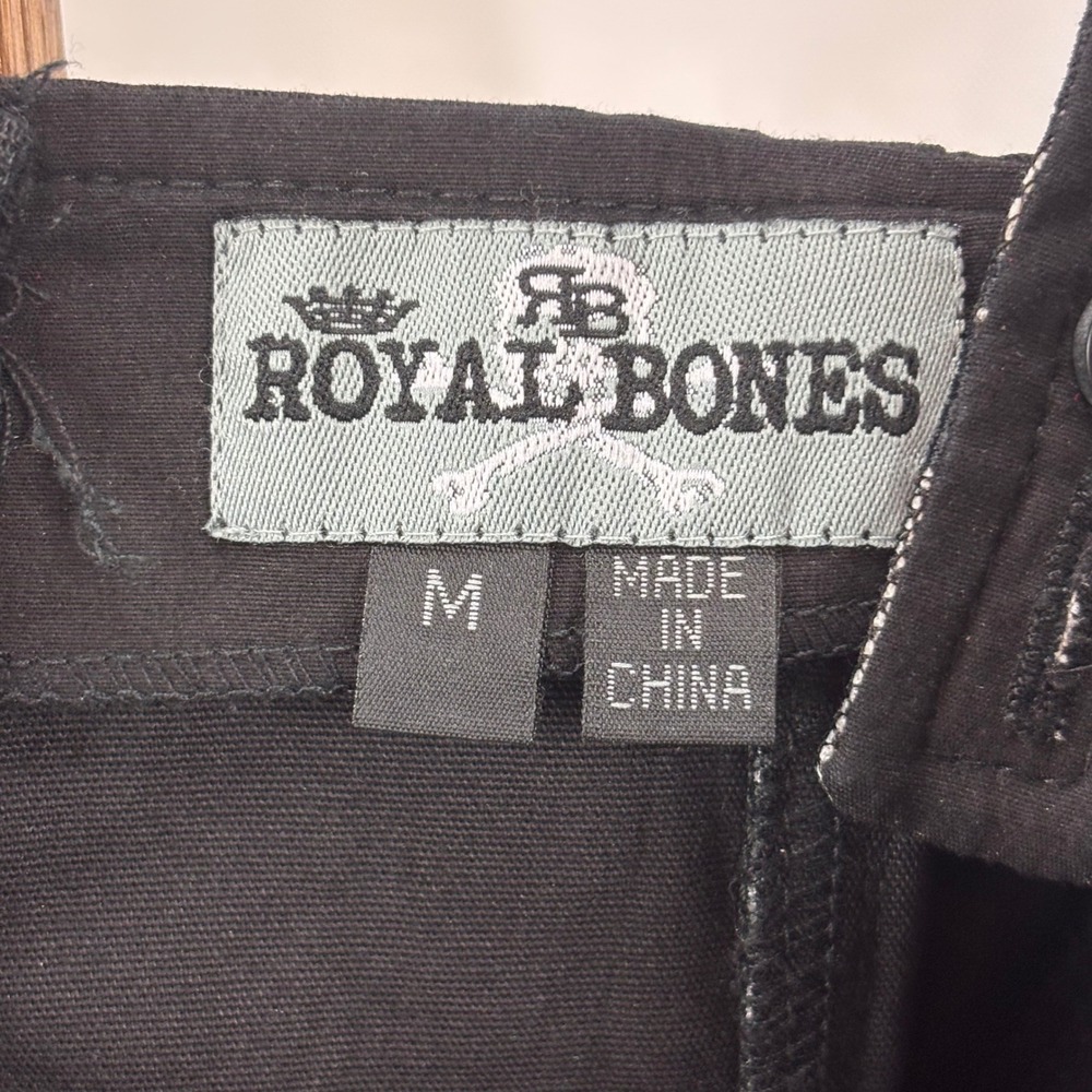 Royal Bones Black Lace Overlay Tank Top - Picture 9 of 10